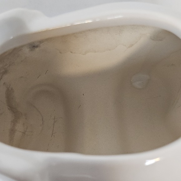 Ceramic Small Elephant Planter White *Trunk Up* 5"x6.5" Good Luck Succulent‎ - Picture 7 of 7